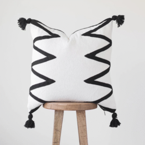 Housse De Coussin Noir Et Blanc Boho