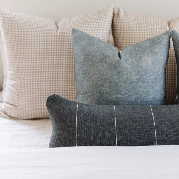 Housse De Coussin Artisanale Vert Olive Foncé – Image 5