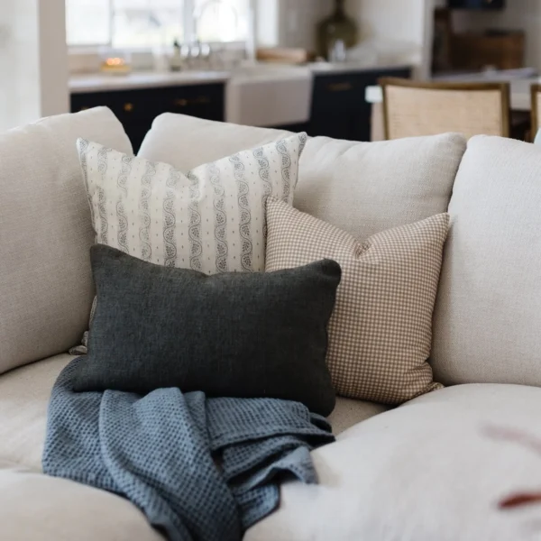 Housse De Coussin Vert Olive Foncé – Image 4