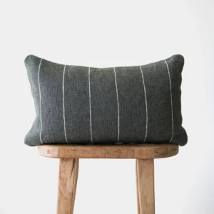 Housse De Coussin Artisanale Vert Olive Foncé