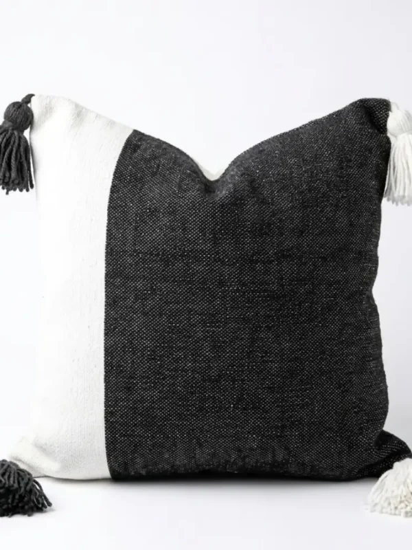 Coussin Noor – Noir & Blanc