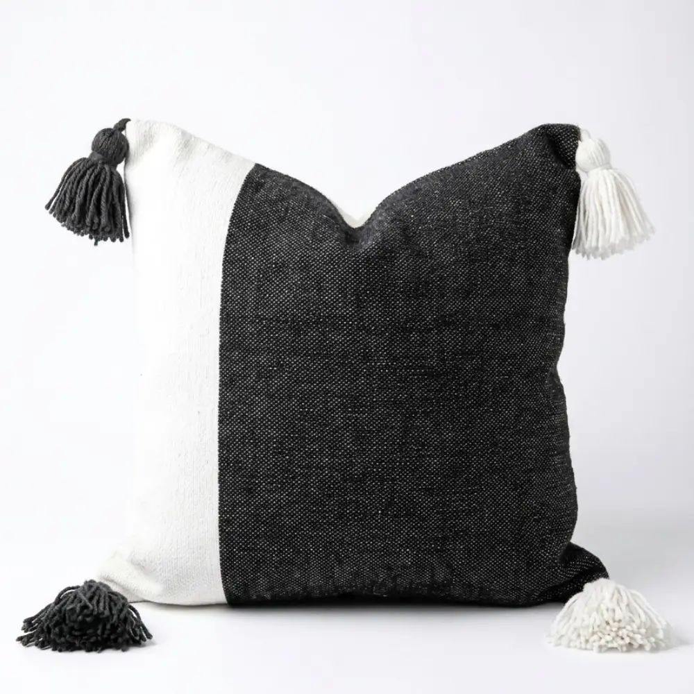 Coussin Noor – Noir & Blanc