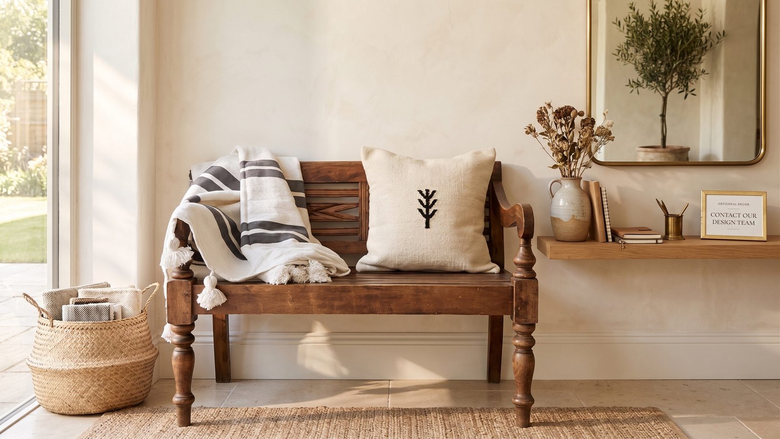 Textile marocain fait main Coussin Atlas